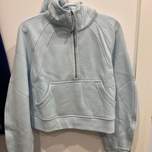 Lululemon Scuba Oversized Half-zip Hoodie in Powder Blue